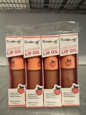 #9 4 PEACH COBBLER THE CREME SHOP LIP OILS